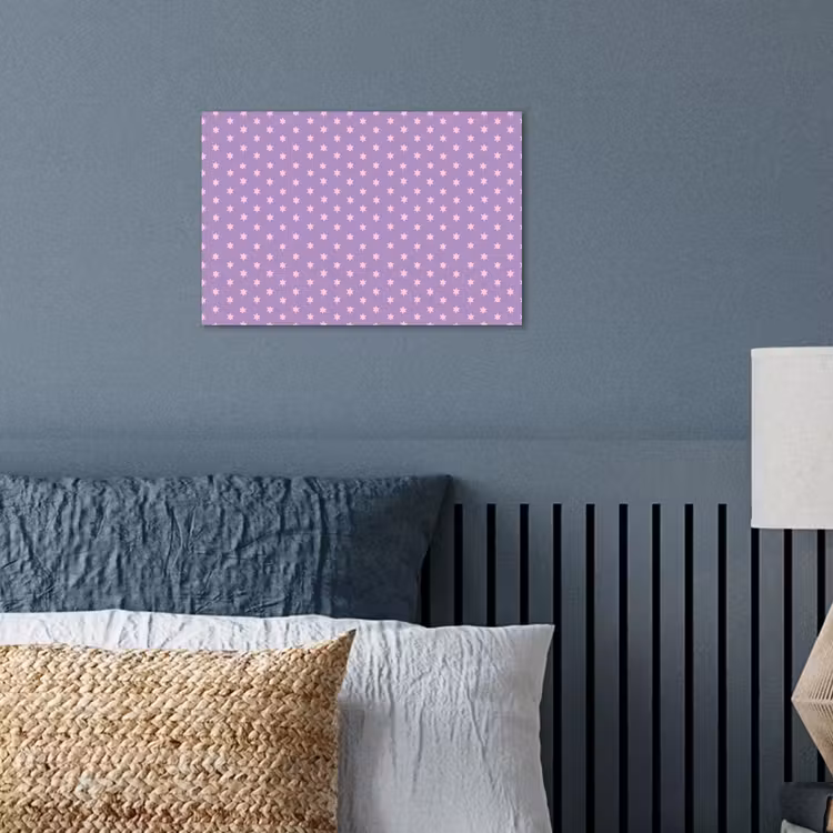Poster - Lila – Rosa – Sterne – Geometrisch – Muster — 3