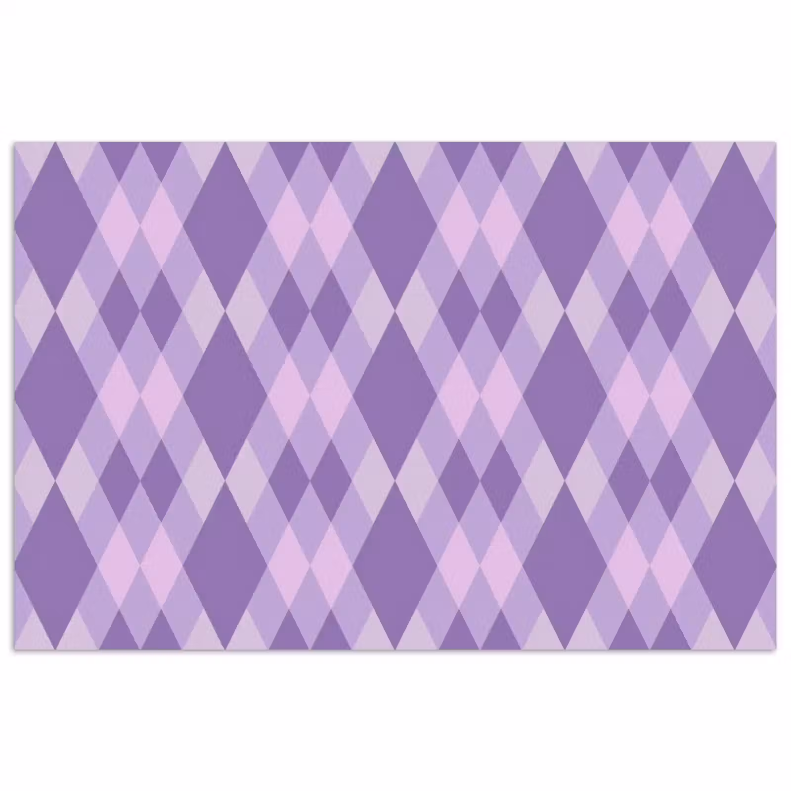 Poster - Lila – Geometrisch – Rauten – Argyle – Muster — 1