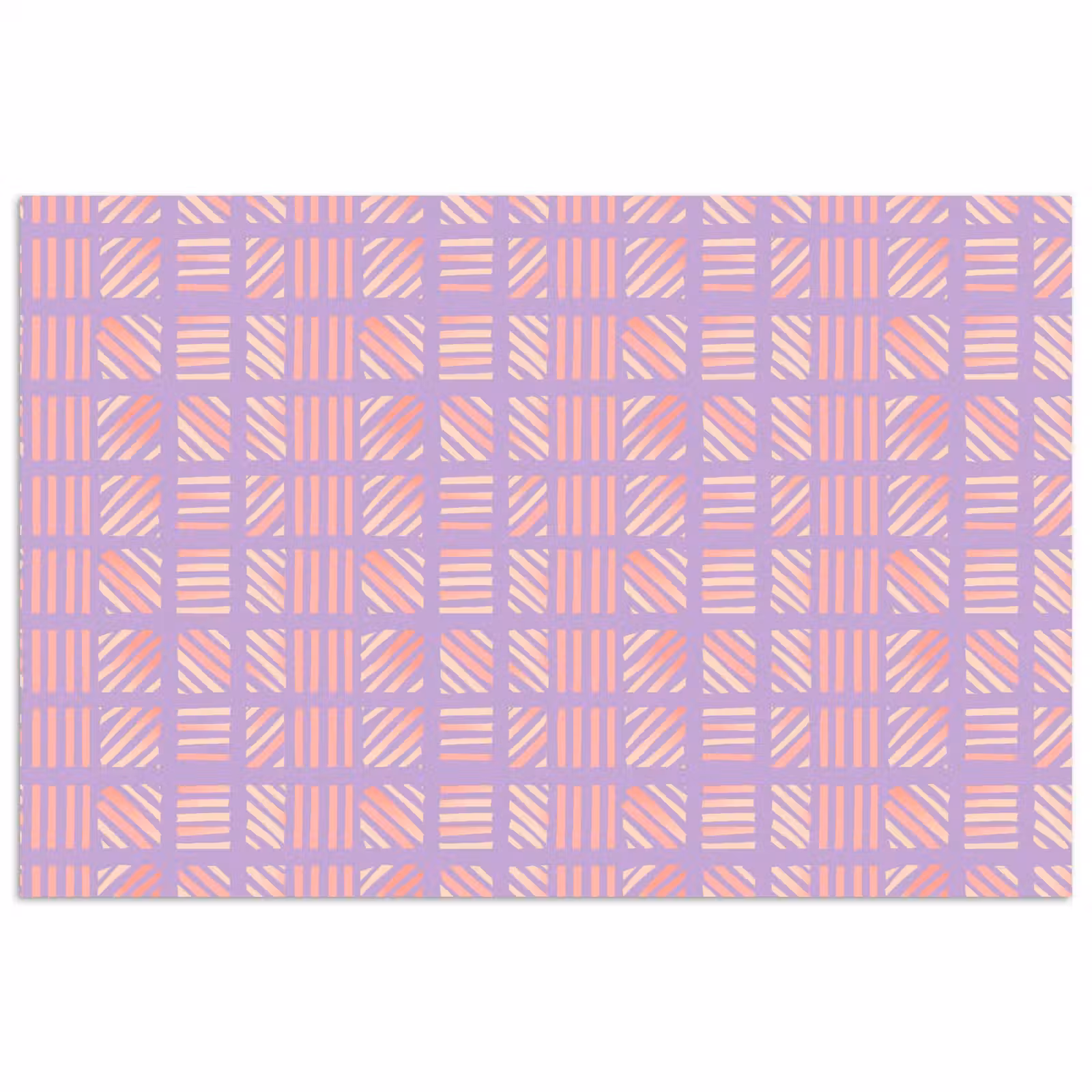 Poster - Lila – Rosa – Geometrisch – Streifen – Blöcke – Muster — 1