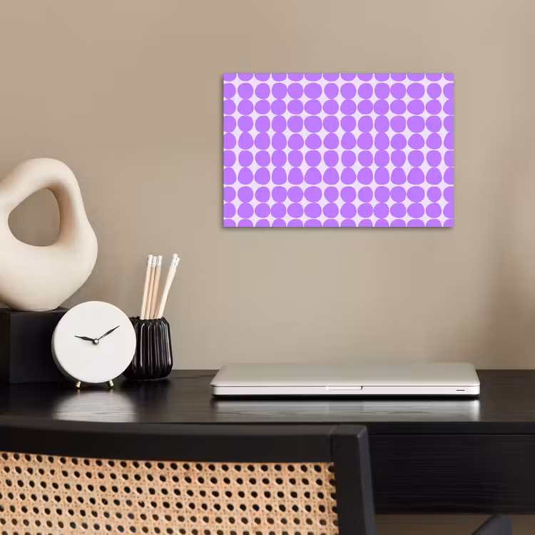 Poster - Lila – Geometrisch – Punkte – Polka Dot – Muster — 2