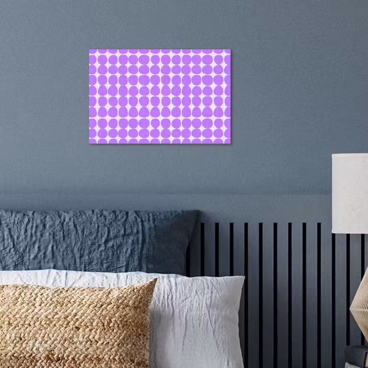 Poster - Lila – Geometrisch – Punkte – Polka Dot – Muster — 3