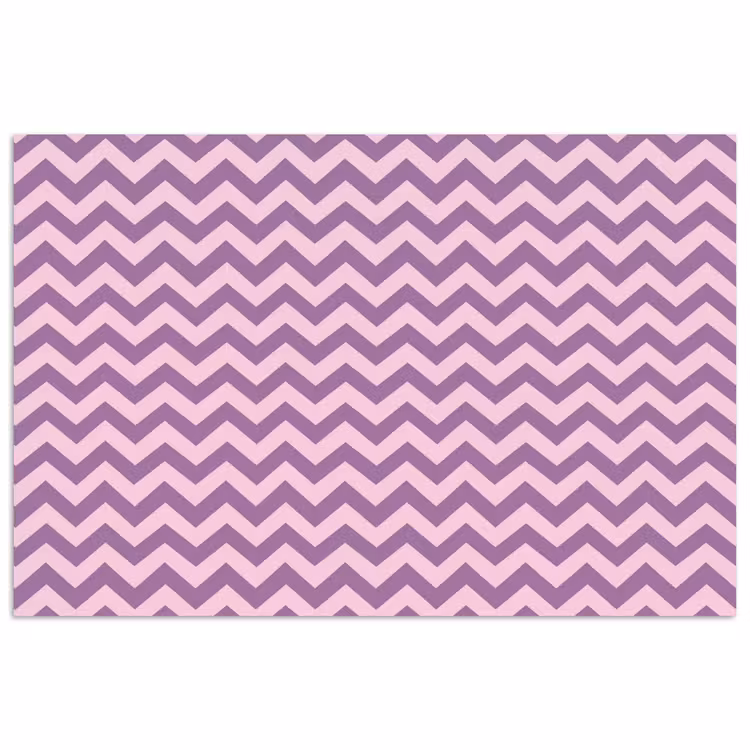 Poster - Lila – Rosa – Geometrisch – Chevron – Zickzack – Muster — 1