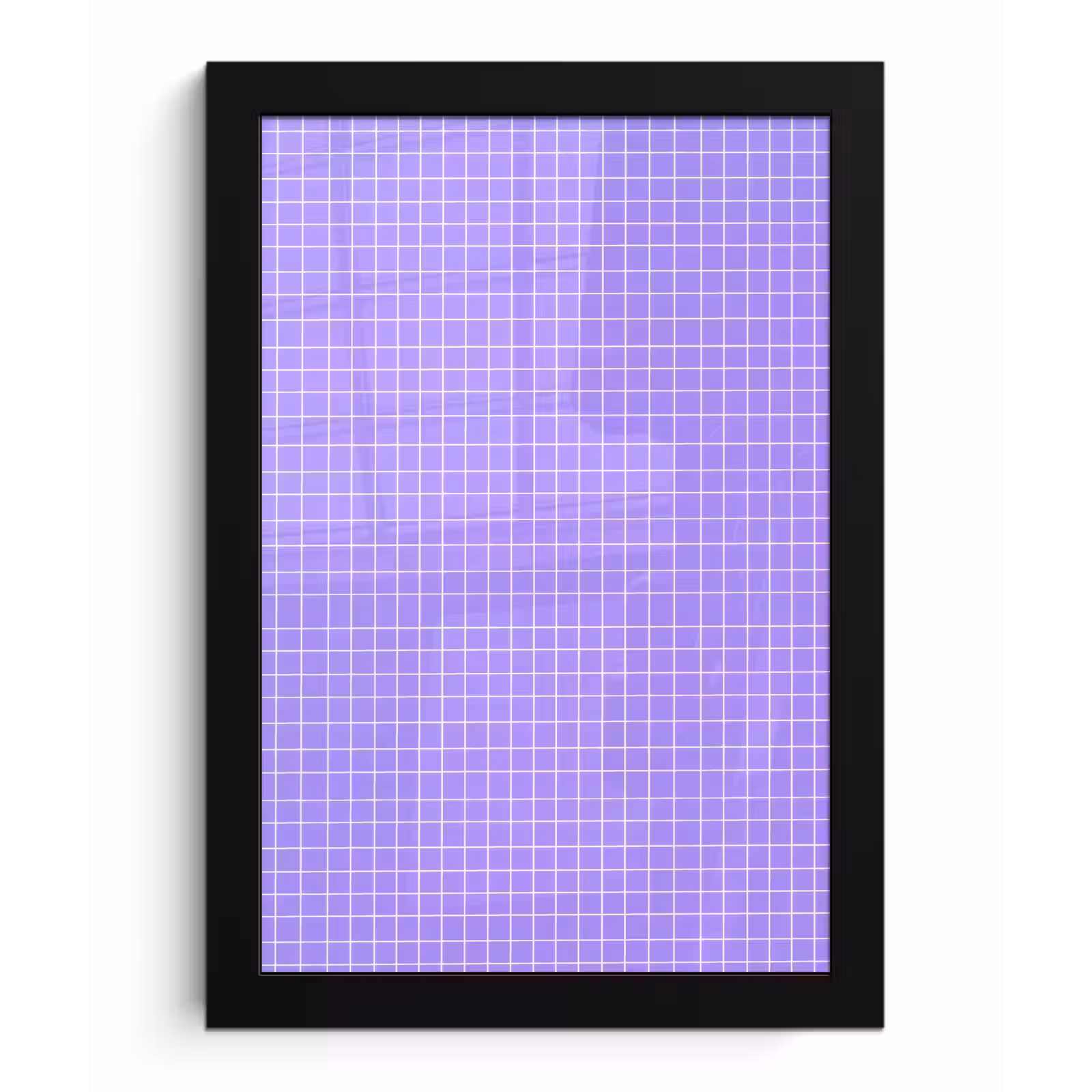 Bilder mit Rahmen - Lila – Geometrisch – Raster – Minimalistisch – Muster — 1