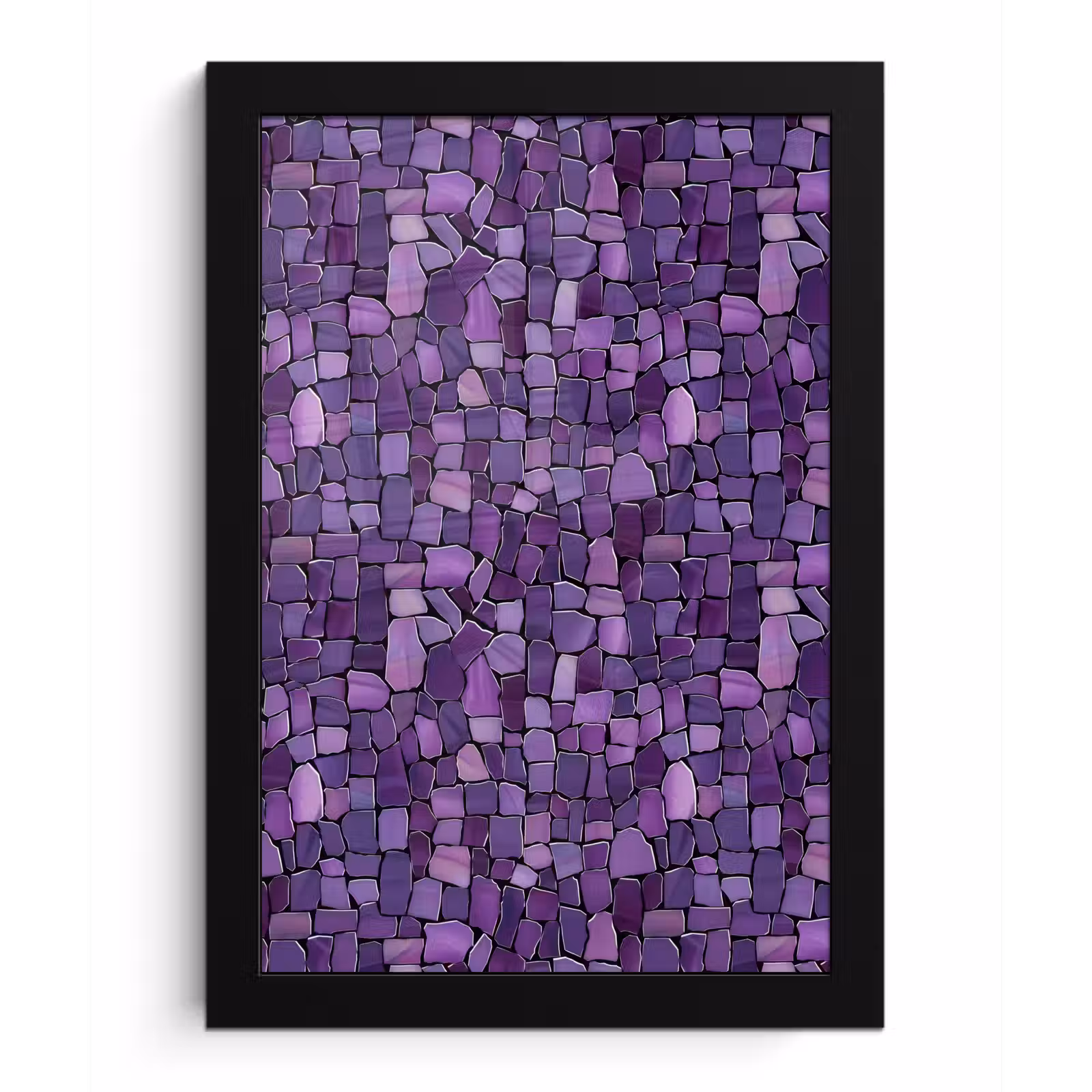 Bilder mit Rahmen - Lila – Mosaik – Scherben – Stein – Muster — 1