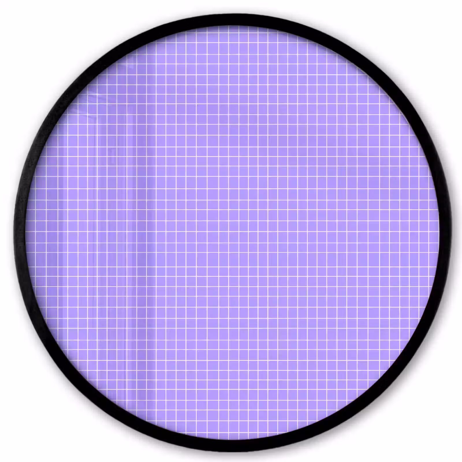 Poster im Rahmen Rund - Lila – Geometrisch – Raster – Minimalistisch – Muster — 1