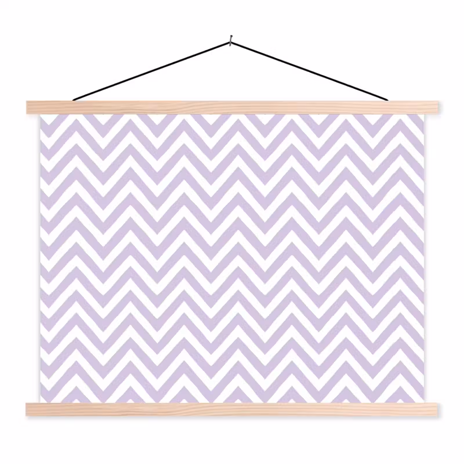 Stoffbild - Lila – Geometrisch – Chevron – Zickzack – Muster — 1