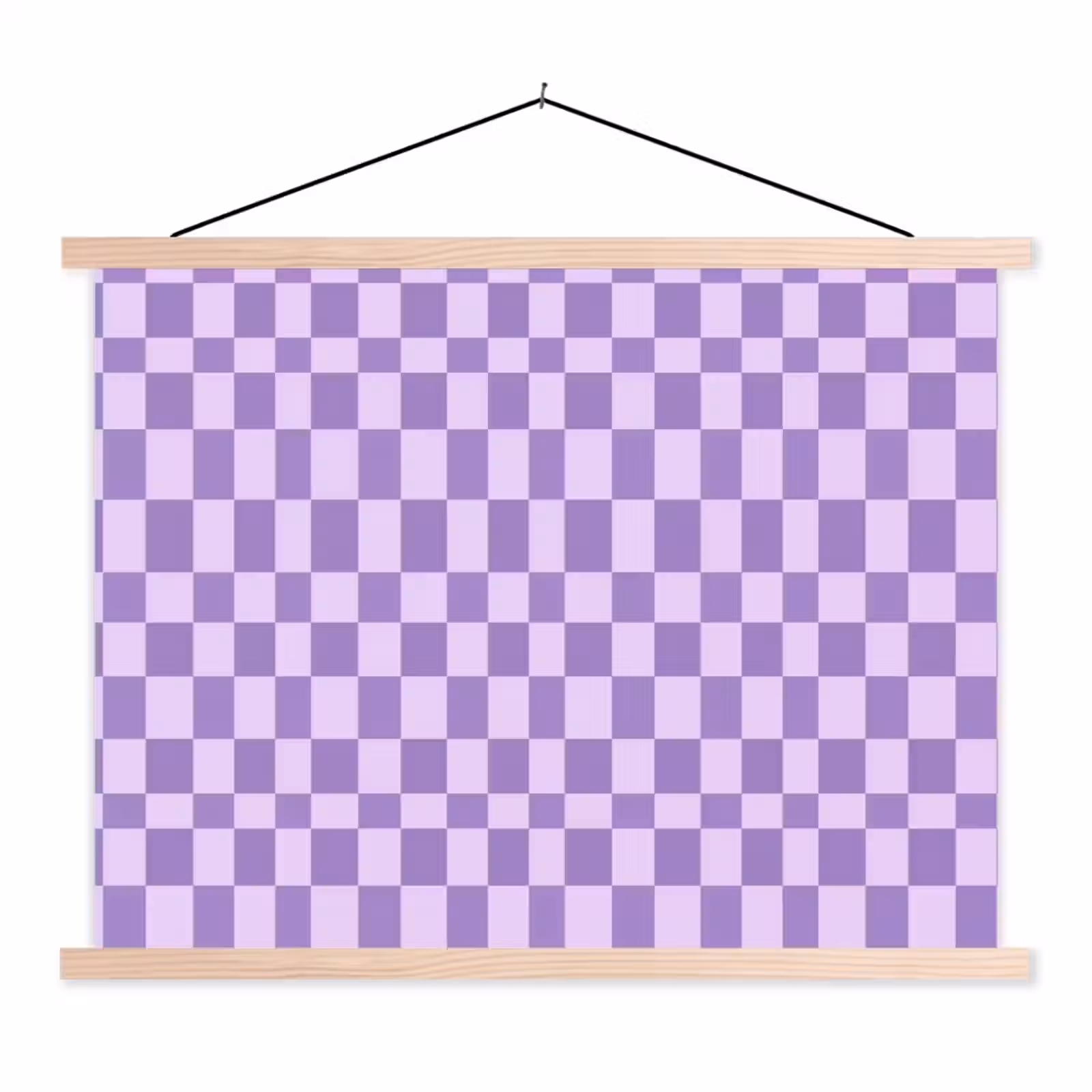 Stoffbild - Lila – Geometrisch – Schachbrettmuster – Blöcke – Muster — 1