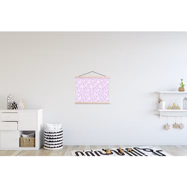 Stoffbild - Lila – Abstrakt – Memphis – Retro – Sprenkel – Muster — 2