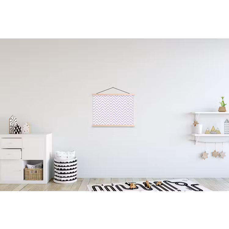 Stoffbild - Lila – Geometrisch – Chevron – Zickzack – Muster — 2