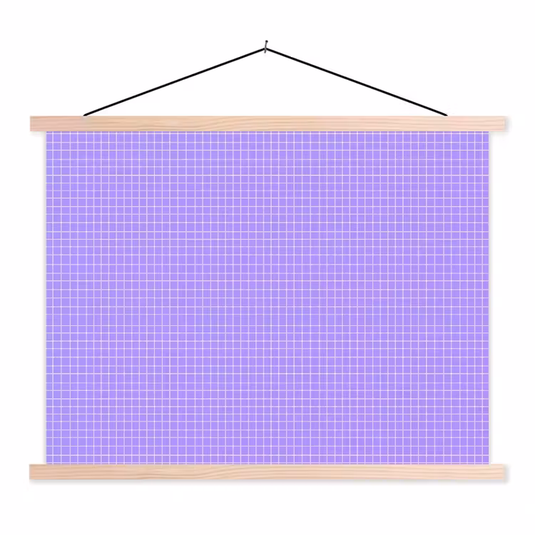 Stoffbild - Lila – Geometrisch – Raster – Minimalistisch – Muster — 1