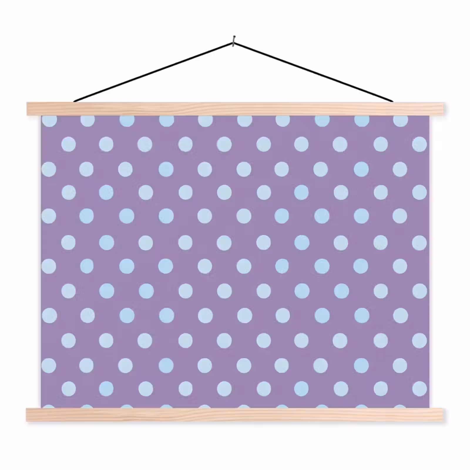 Stoffbild - Lila – Blau – Geometrisch – Punkte – Polka Dot – Muster — 1