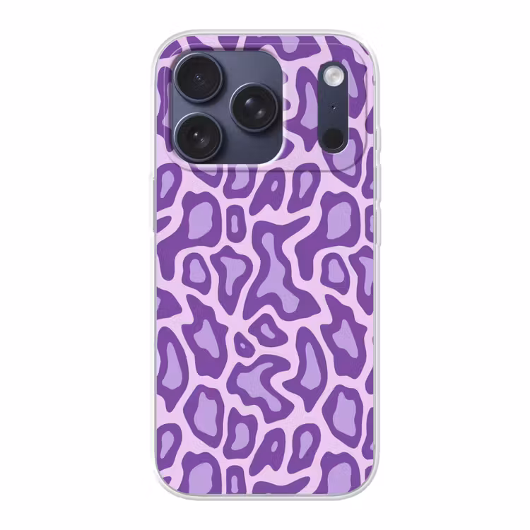 Handyhülle - Lila – Abstrakt – Leopard – Flecken – Groovy – Muster — 1