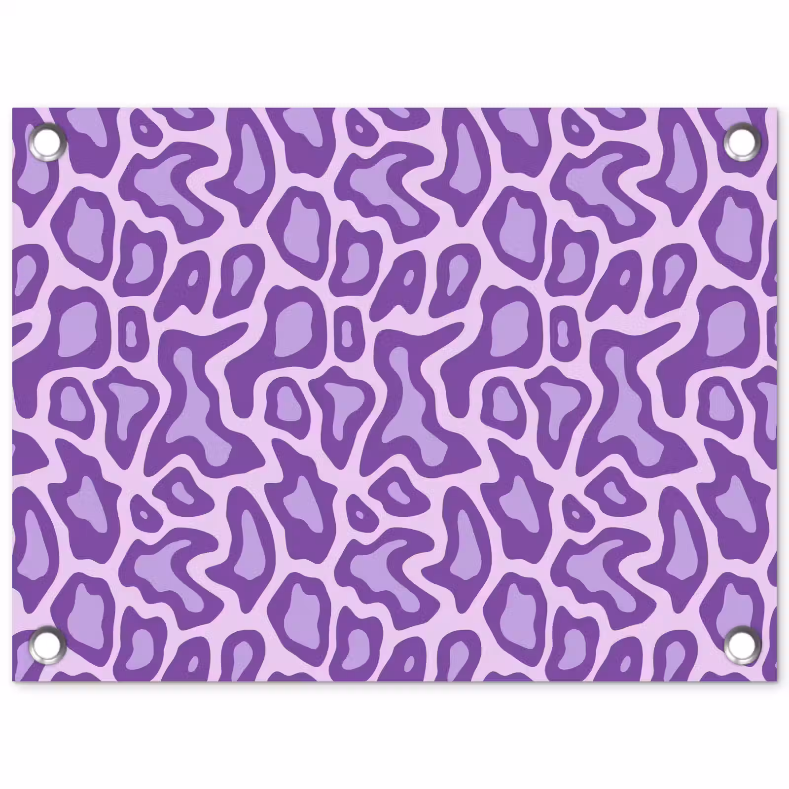 Gartenposter - Lila – Abstrakt – Leopard – Flecken – Groovy – Muster — 1