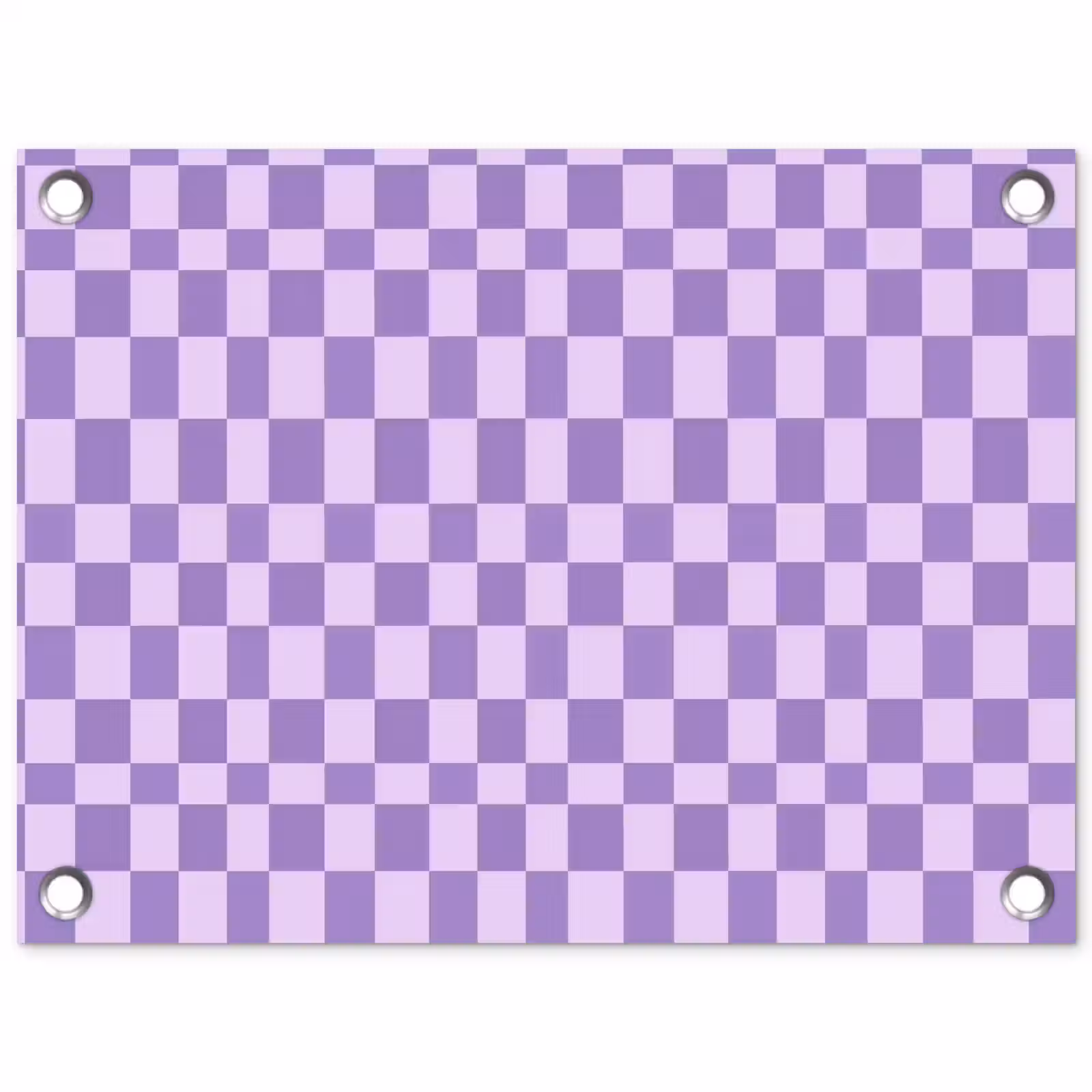 Gartenposter - Lila – Geometrisch – Schachbrettmuster – Blöcke – Muster — 1