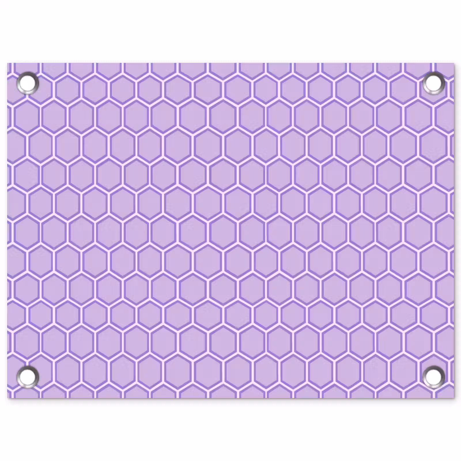 Gartenposter - Lila – Geometrisch – Wabenmuster – Bienenwabe – Muster — 1