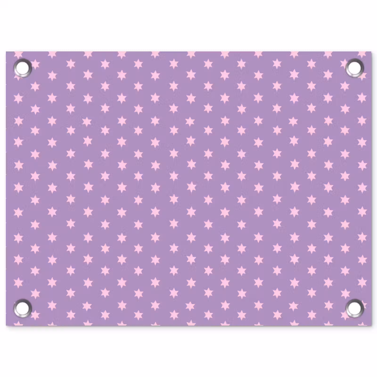 Gartenposter - Lila – Rosa – Sterne – Geometrisch – Muster — 1