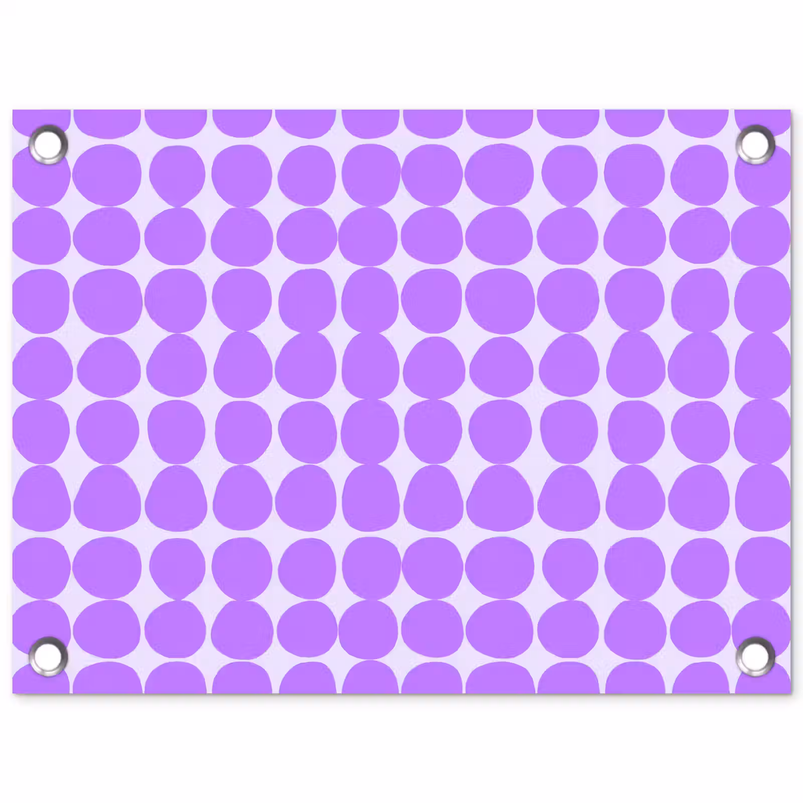 Gartenposter - Lila – Geometrisch – Punkte – Polka Dot – Muster — 1
