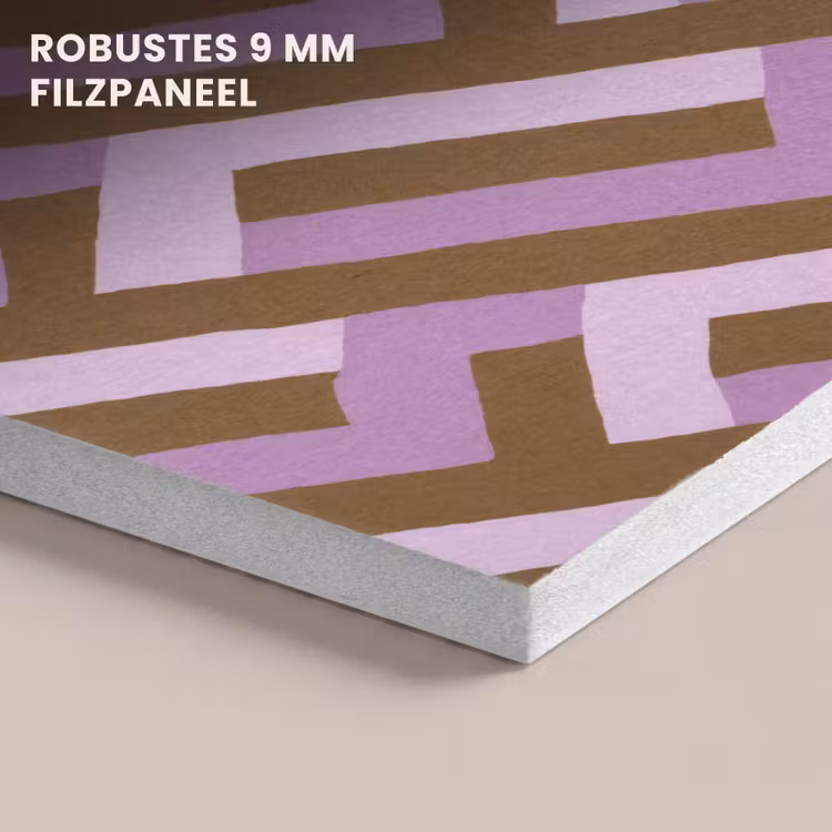 Akustikbild - Braun – Rosa – Geometrisch – Mäander – Muster — 5