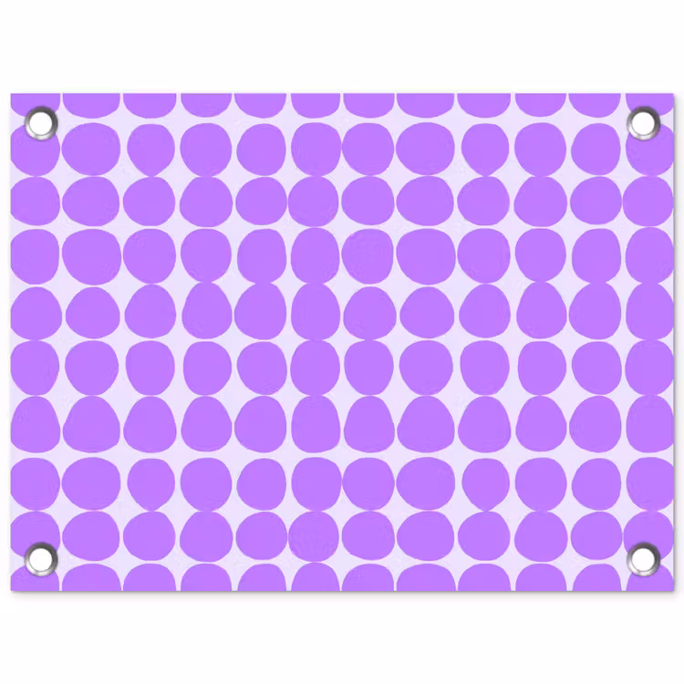 Gartenposter - Lila – Geometrisch – Punkte – Polka Dot – Muster — 1