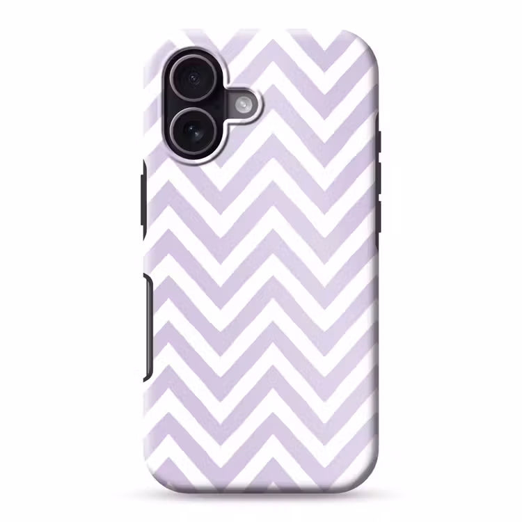 Handyhülle Toughcase - Lila – Geometrisch – Chevron – Zickzack – Muster — 1