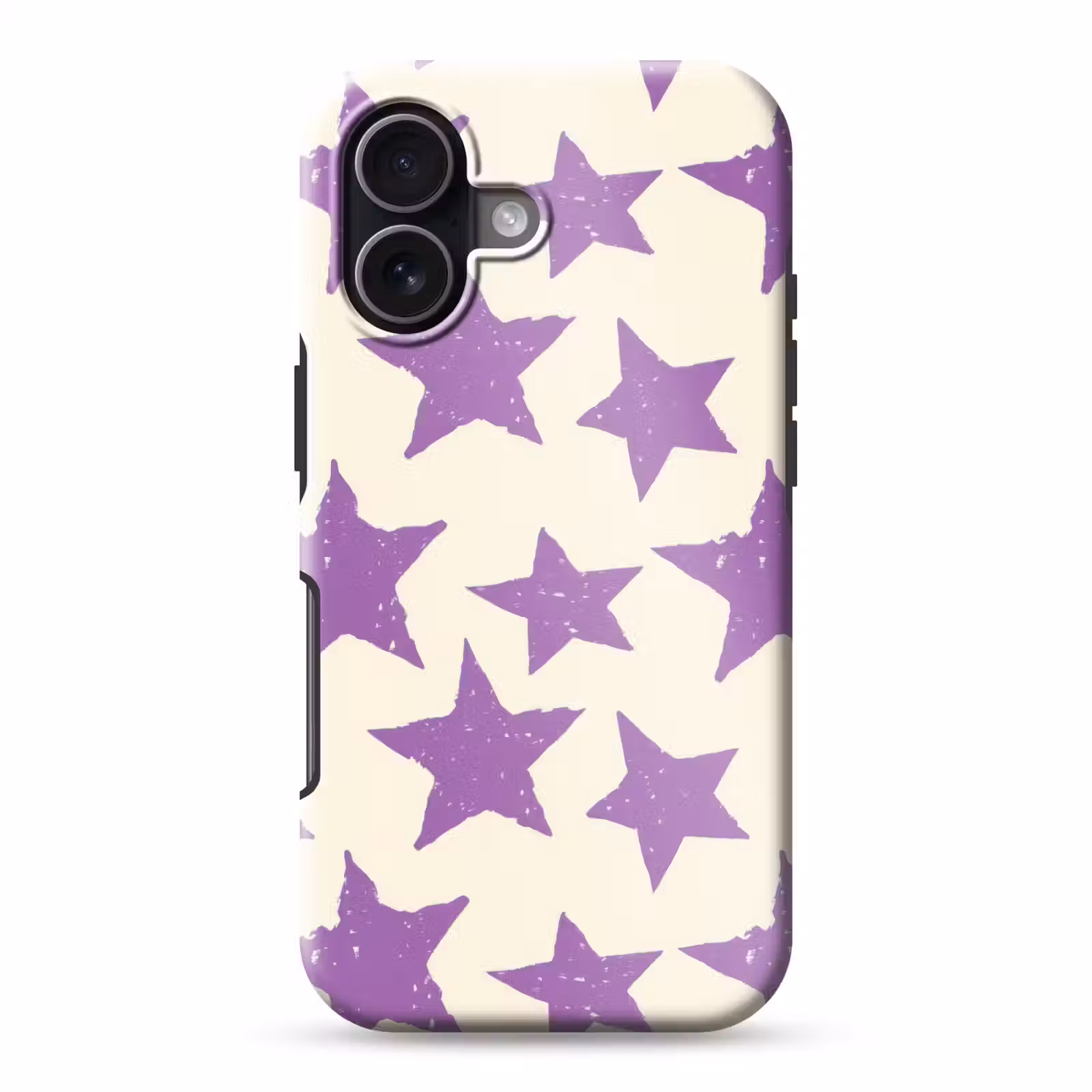 Handyhülle Toughcase - Lila – Geometrisch – Sterne – Stempel – Muster — 1
