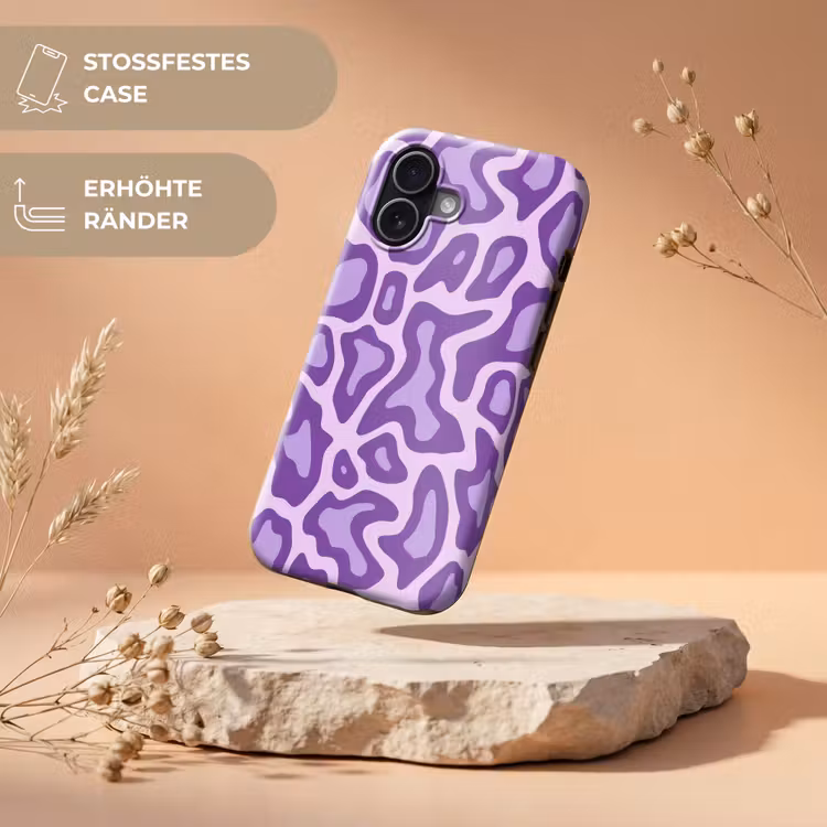 Handyhülle Toughcase - Lila – Abstrakt – Leopard – Flecken – Groovy – Muster — 5