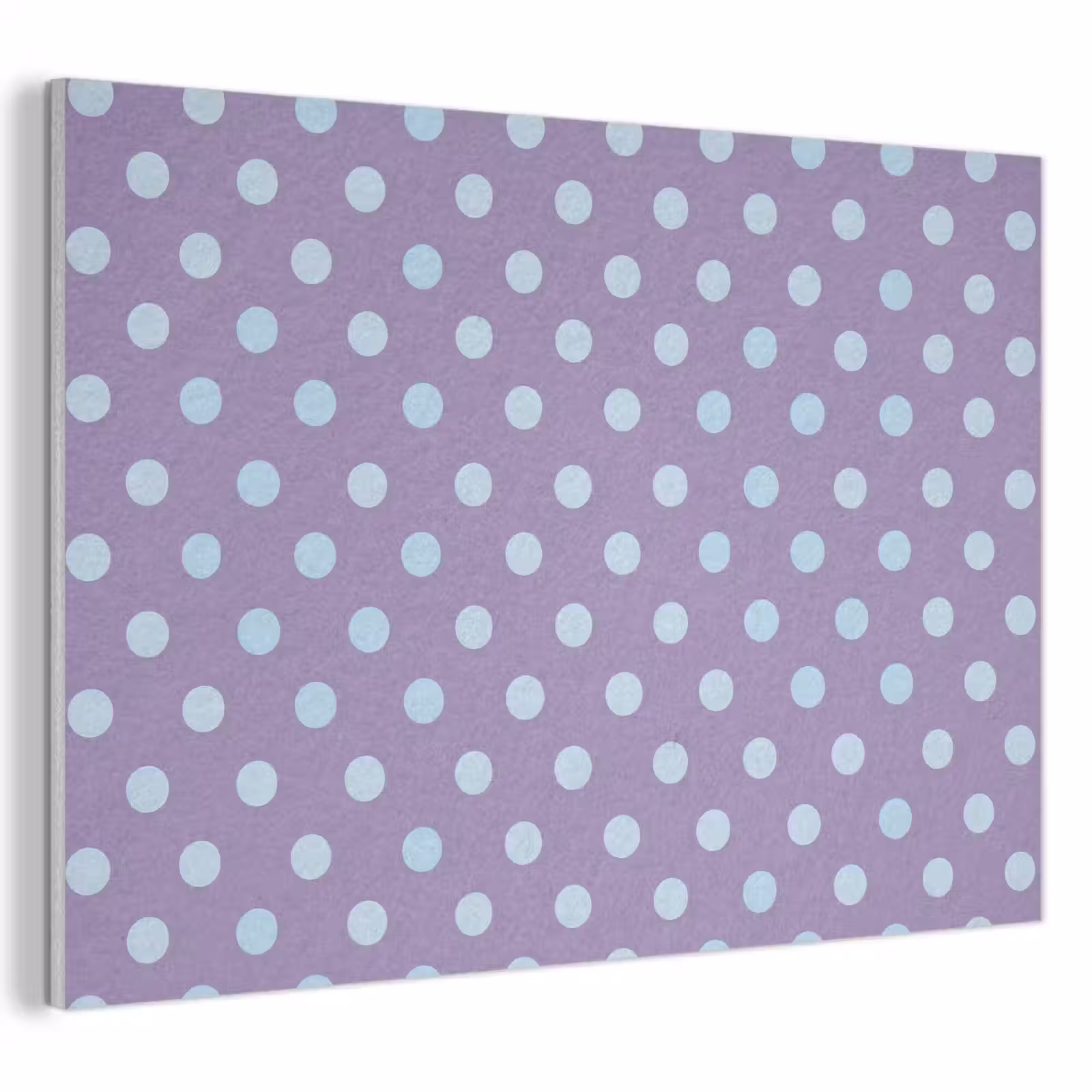 Akustikbild - Lila – Blau – Geometrisch – Punkte – Polka Dot – Muster — 1