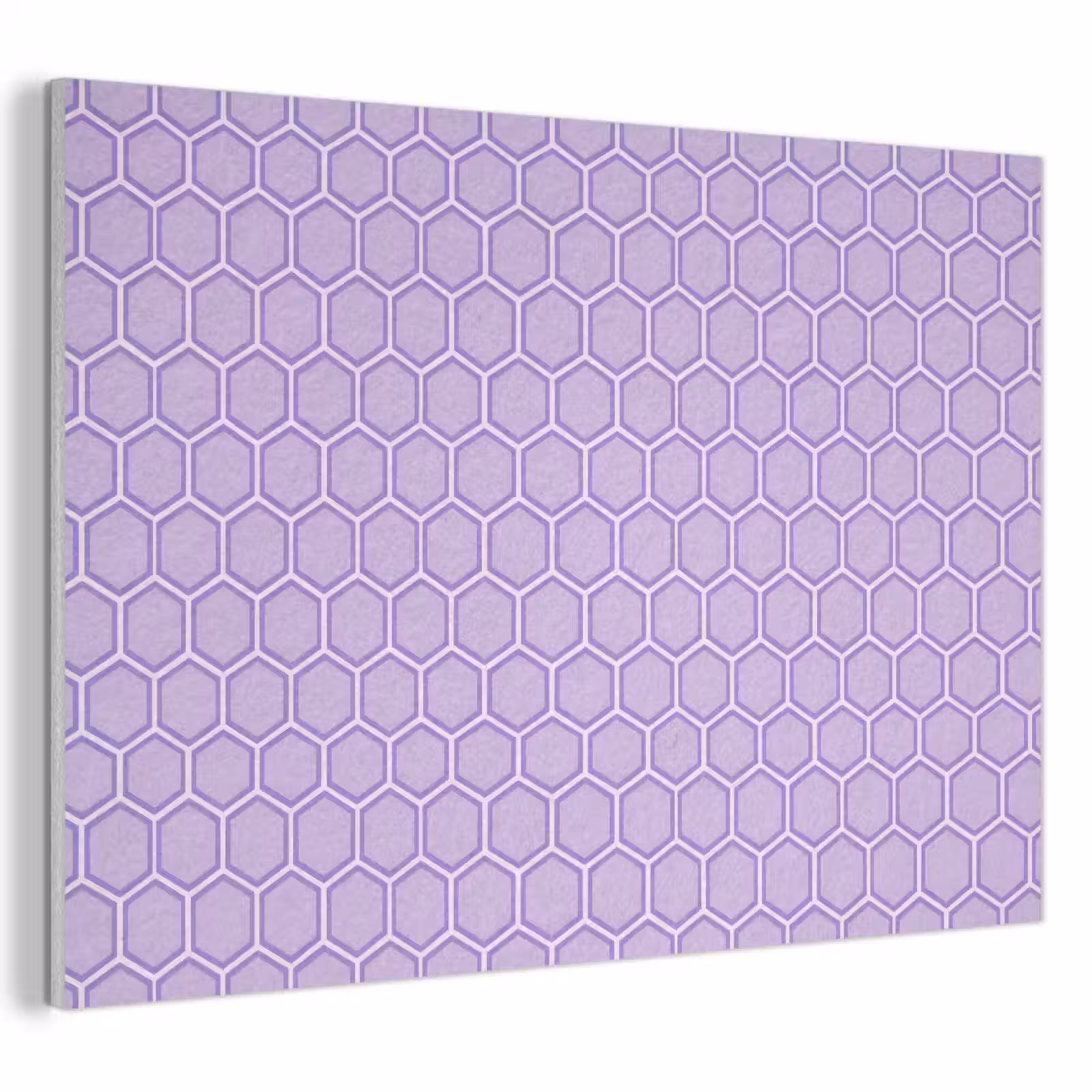 Akustikbild - Lila – Geometrisch – Wabenmuster – Bienenwabe – Muster — 1