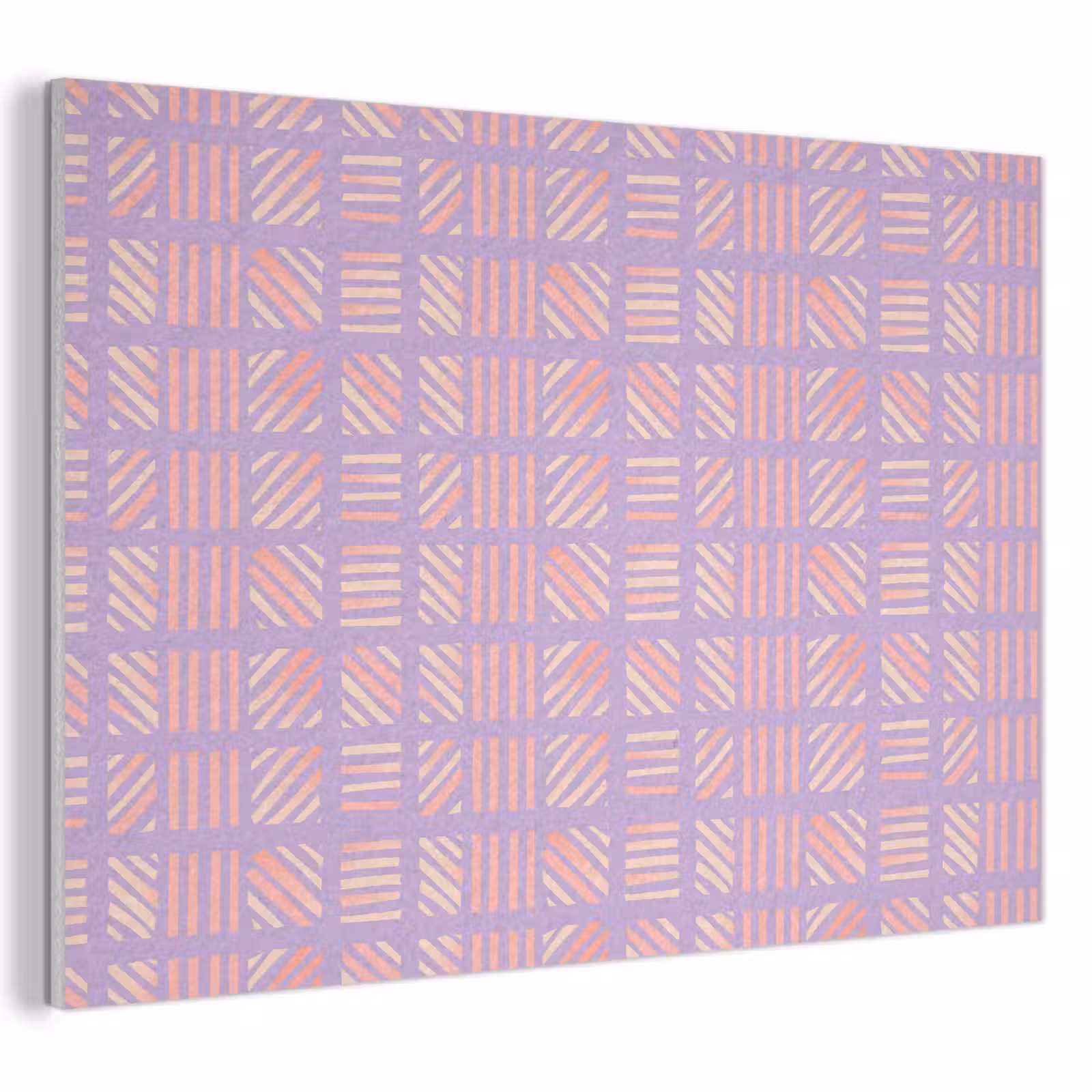 Akustikbild - Lila – Rosa – Geometrisch – Streifen – Blöcke – Muster — 1