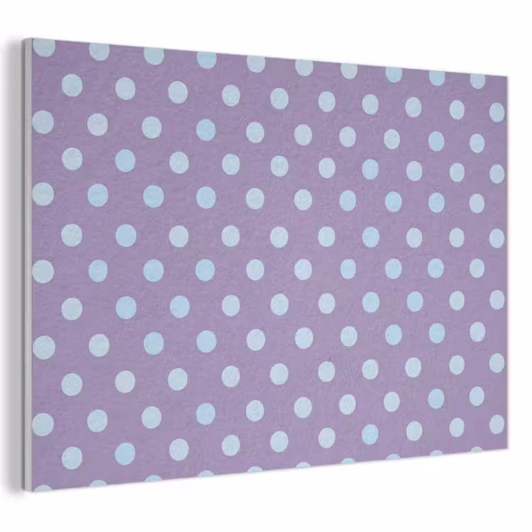 Akustikbild - Lila – Blau – Geometrisch – Punkte – Polka Dot – Muster — 1
