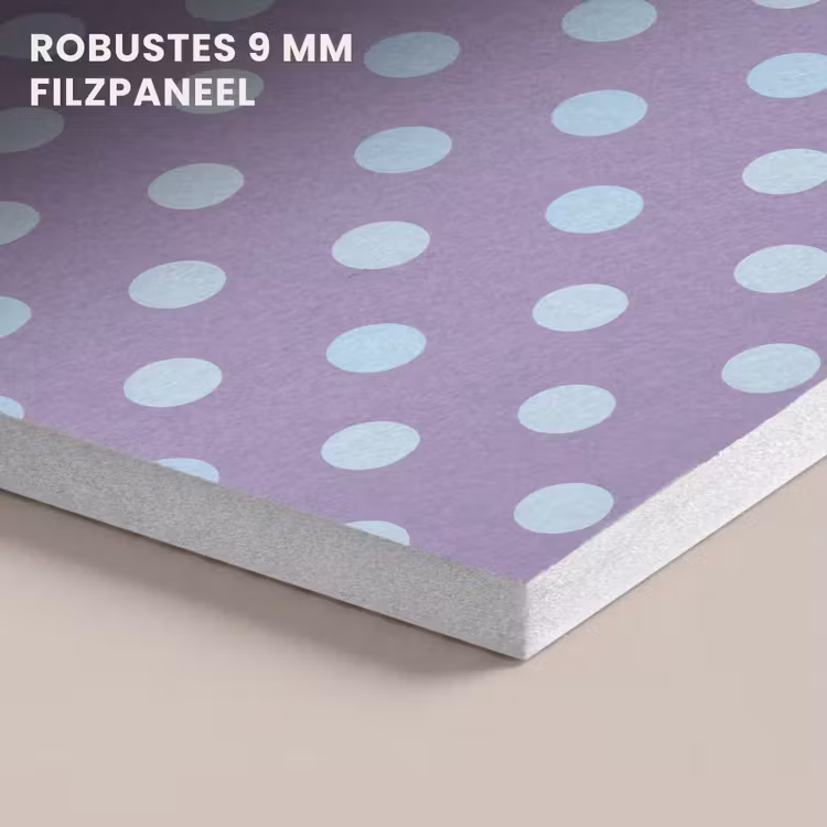 Akustikbild - Lila – Blau – Geometrisch – Punkte – Polka Dot – Muster — 5