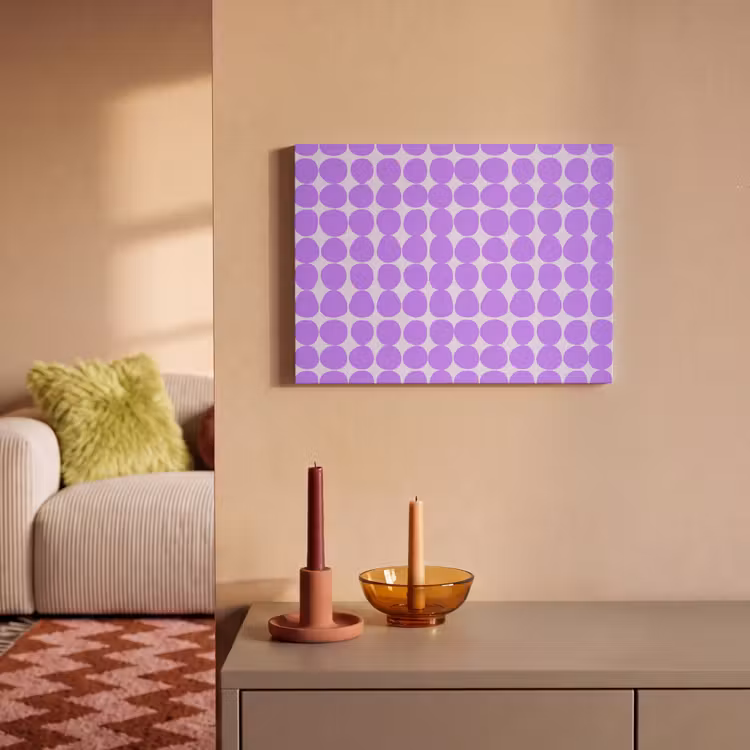 Akustikbild - Lila – Geometrisch – Punkte – Polka Dot – Muster — 2