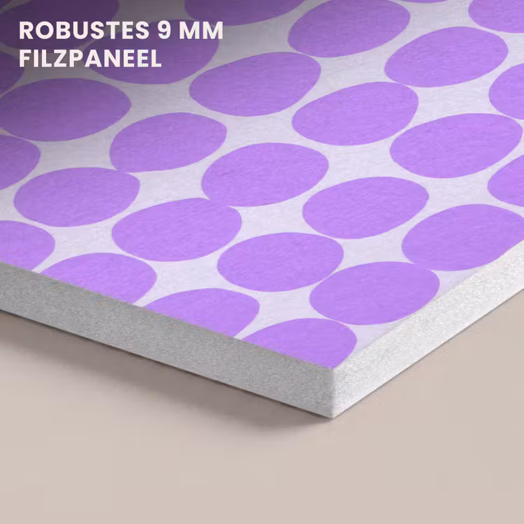 Akustikbild - Lila – Geometrisch – Punkte – Polka Dot – Muster — 5