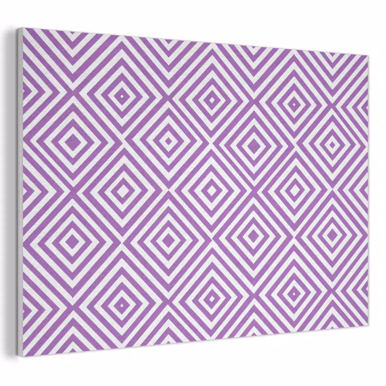 Akustikbild - Lila – Geometrisch – Rauten – Konzentrisch – Muster — 1