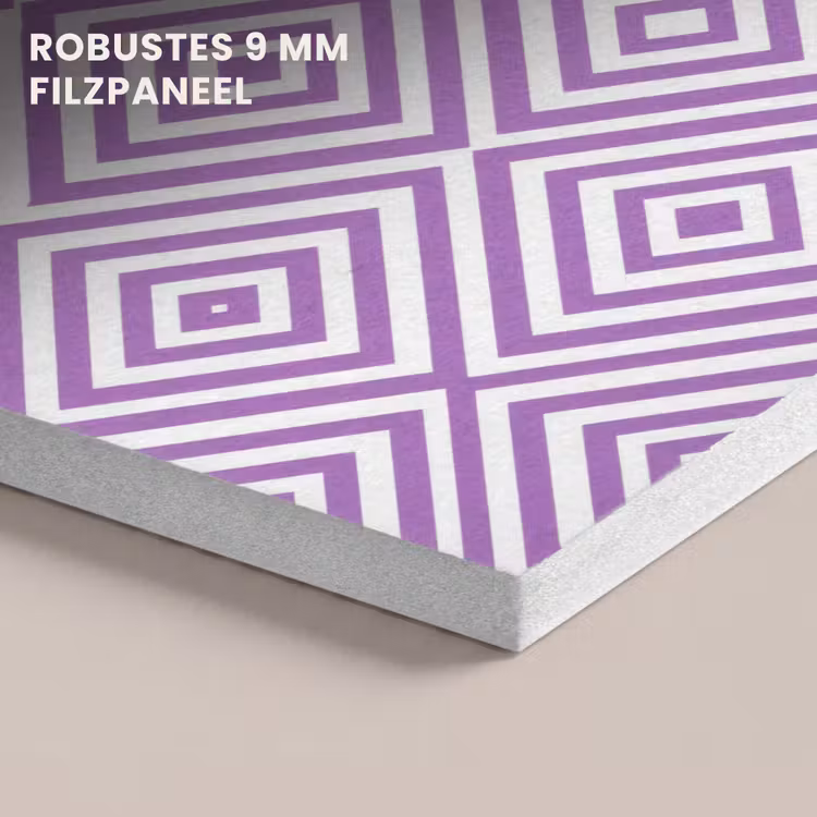Akustikbild - Lila – Geometrisch – Rauten – Konzentrisch – Muster — 5