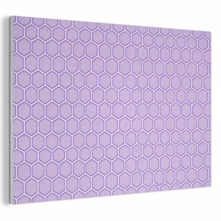 Akustikbild - Lila – Geometrisch – Wabenmuster – Bienenwabe – Muster — 1