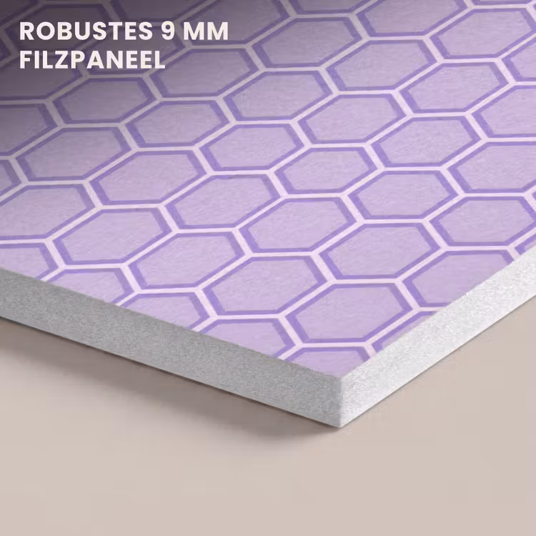 Akustikbild - Lila – Geometrisch – Wabenmuster – Bienenwabe – Muster — 5