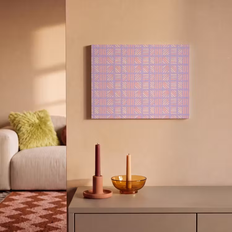Akustikbild - Lila – Rosa – Geometrisch – Streifen – Blöcke – Muster — 2