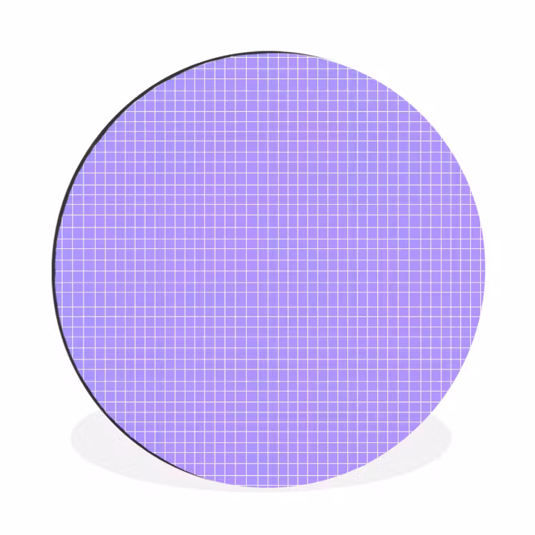 Alu-Dibond-Bild Rund - Lila – Geometrisch – Raster – Minimalistisch – Muster — 1
