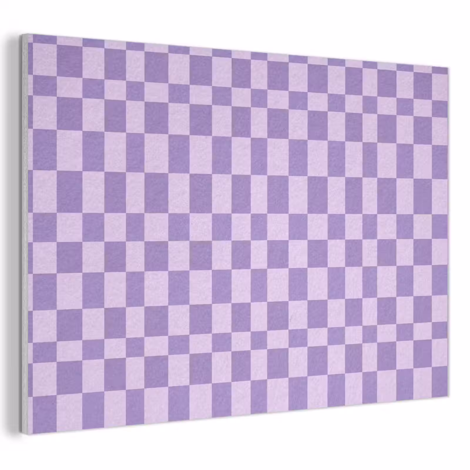 Akustikbild - Lila – Geometrisch – Schachbrettmuster – Blöcke – Muster — 1