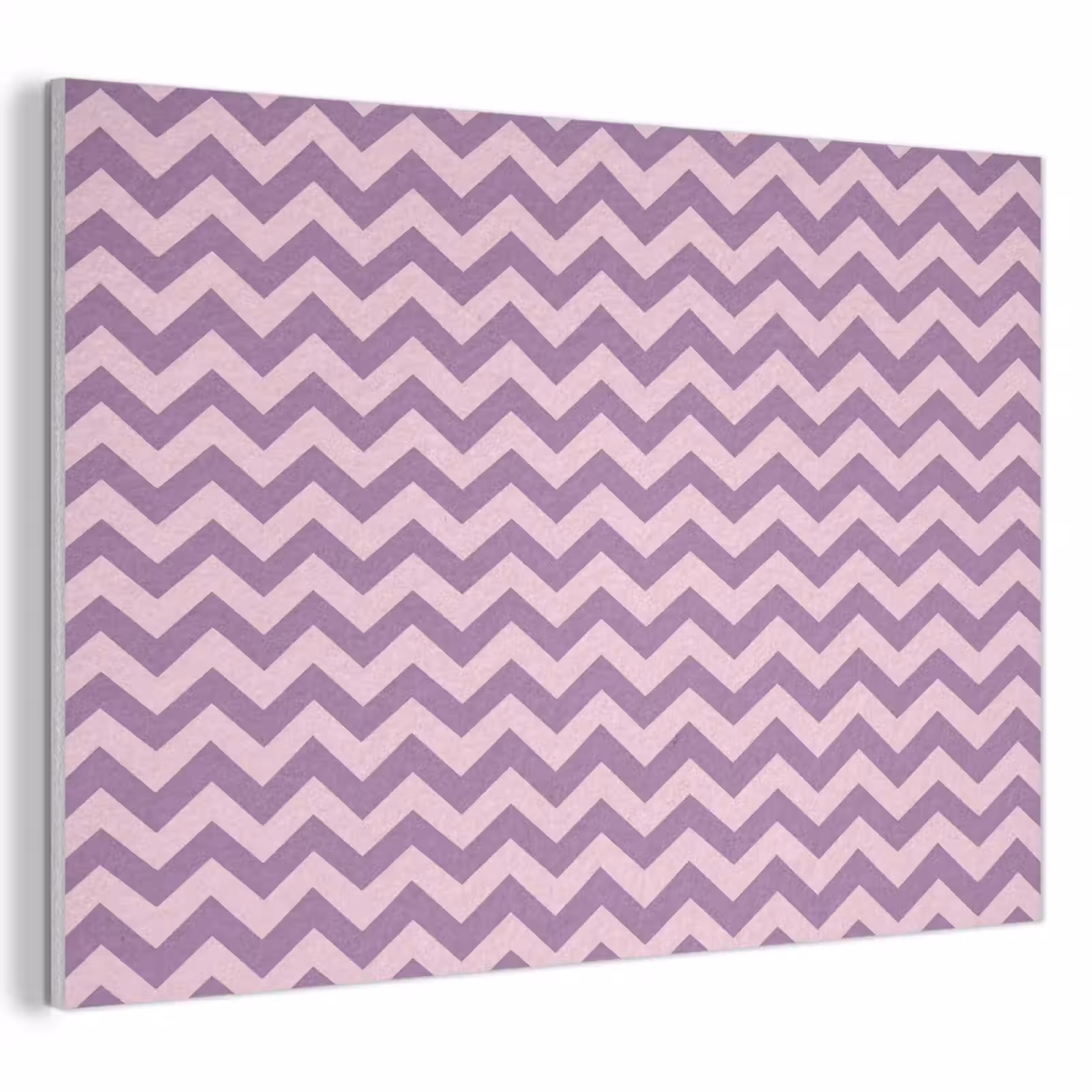 Akustikbild - Lila – Rosa – Geometrisch – Chevron – Zickzack – Muster — 1