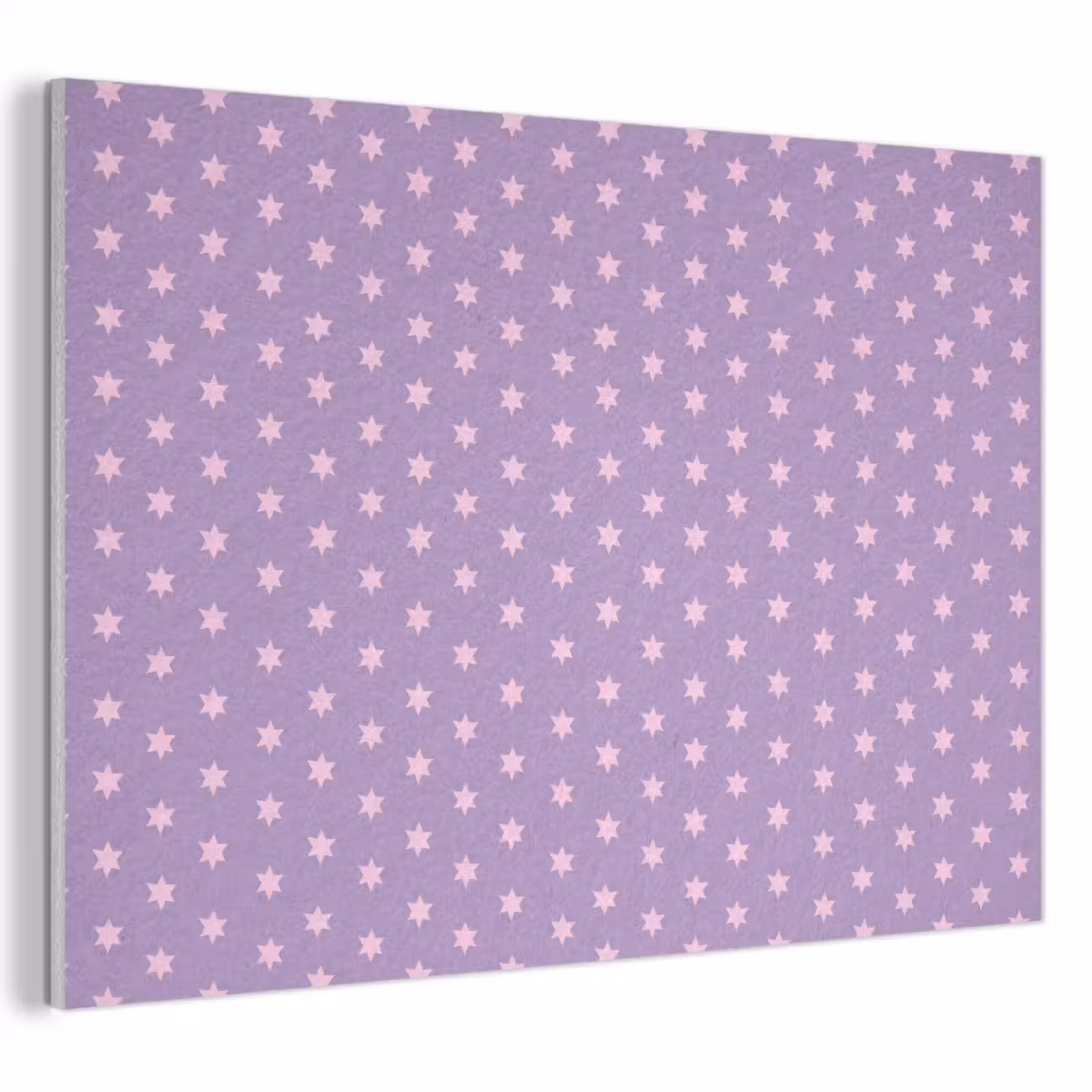 Akustikbild - Lila – Rosa – Sterne – Geometrisch – Muster — 1