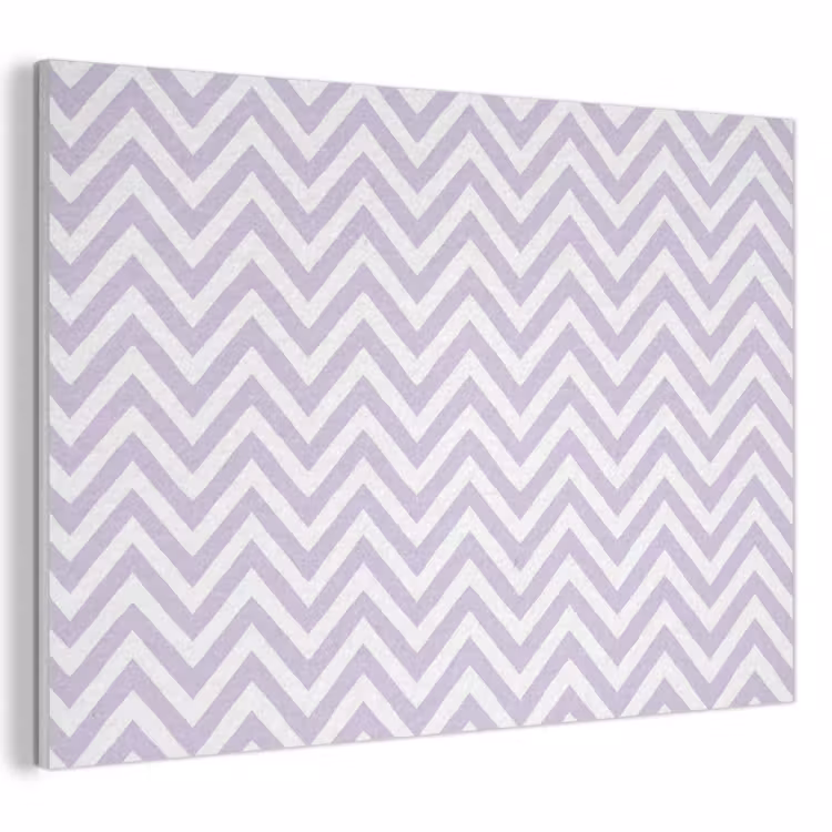Akustikbild - Lila – Geometrisch – Chevron – Zickzack – Muster — 1