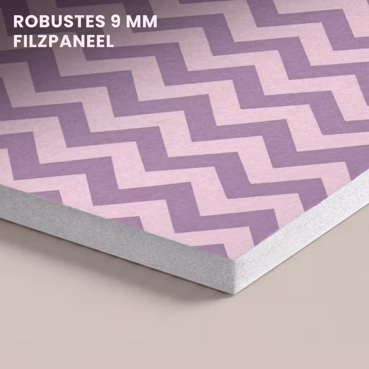 Akustikbild - Lila – Rosa – Geometrisch – Chevron – Zickzack – Muster — 5