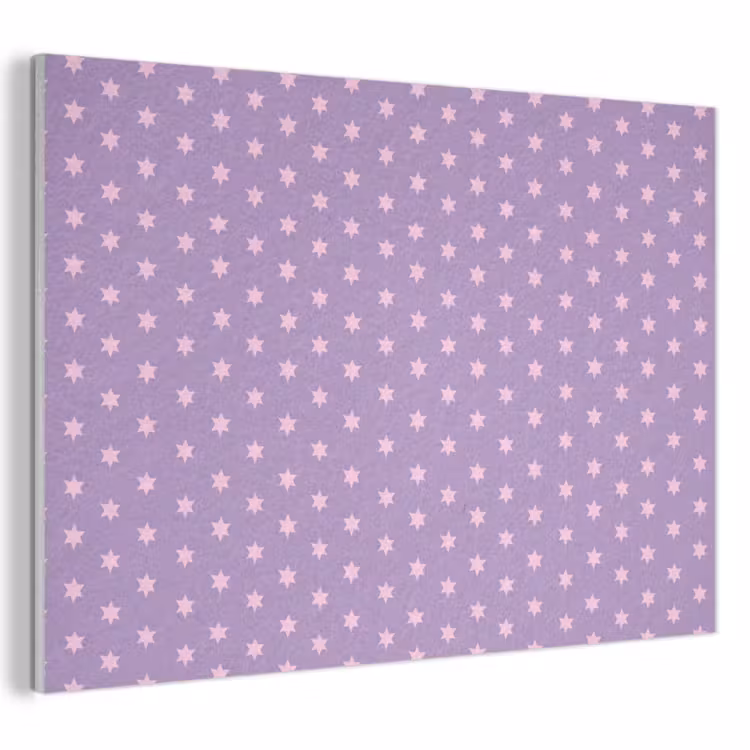 Akustikbild - Lila – Rosa – Sterne – Geometrisch – Muster — 1