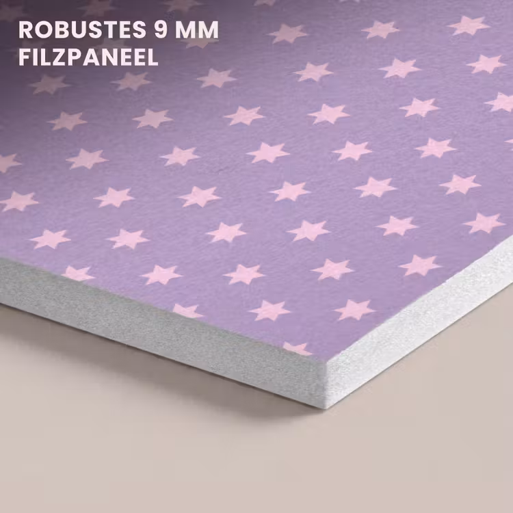Akustikbild - Lila – Rosa – Sterne – Geometrisch – Muster — 5