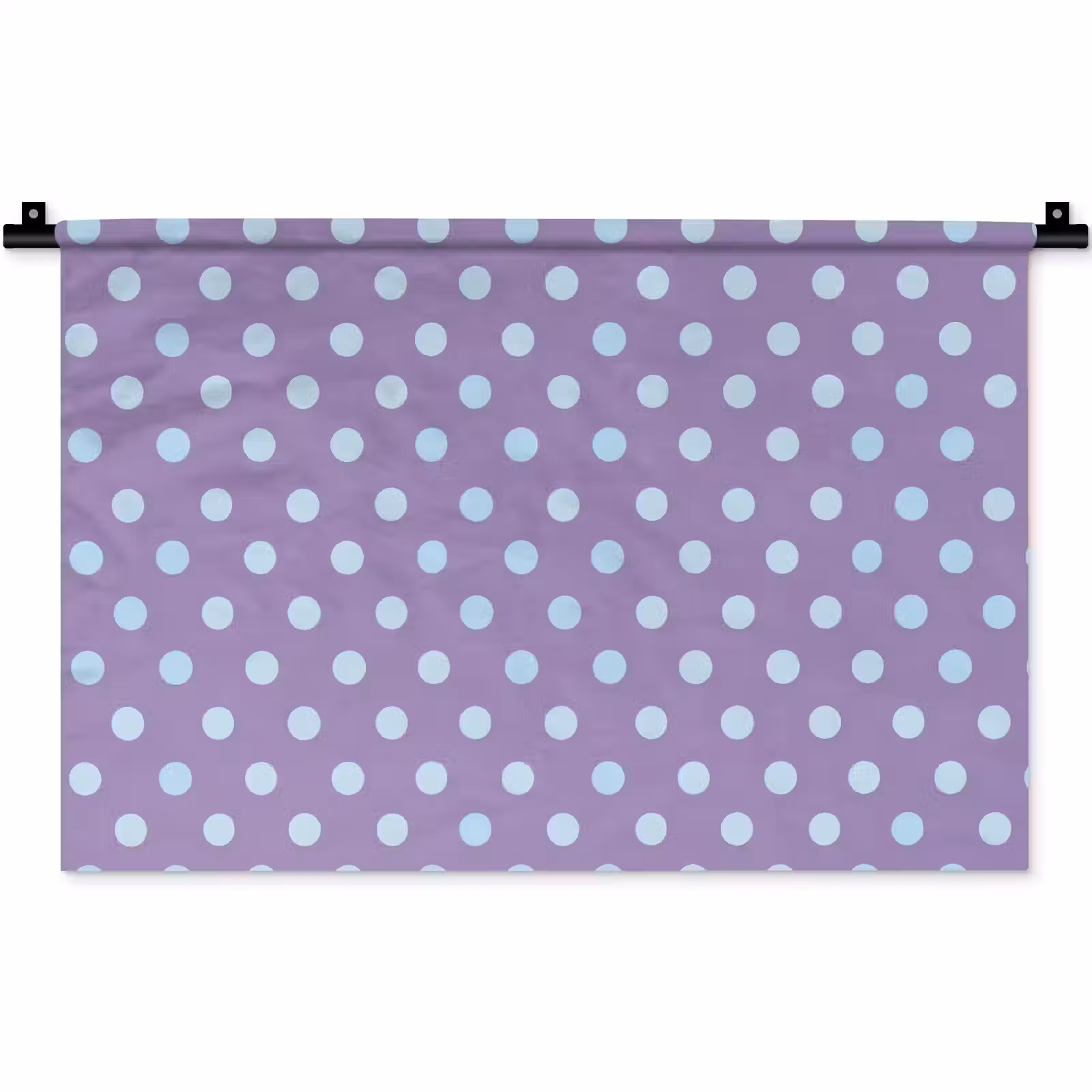 Wandteppich - Lila – Blau – Geometrisch – Punkte – Polka Dot – Muster — 1