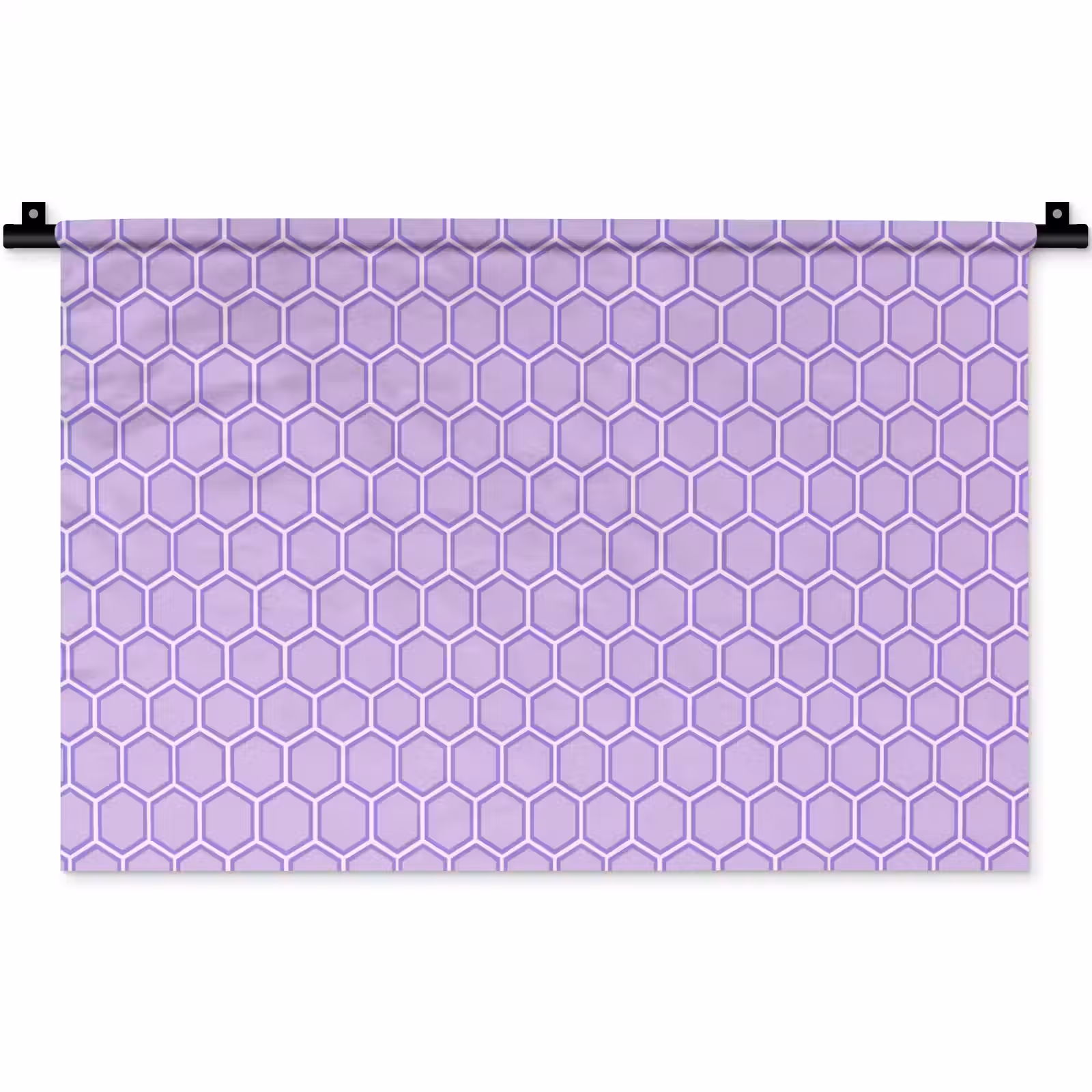 Wandteppich - Lila – Geometrisch – Wabenmuster – Bienenwabe – Muster — 1