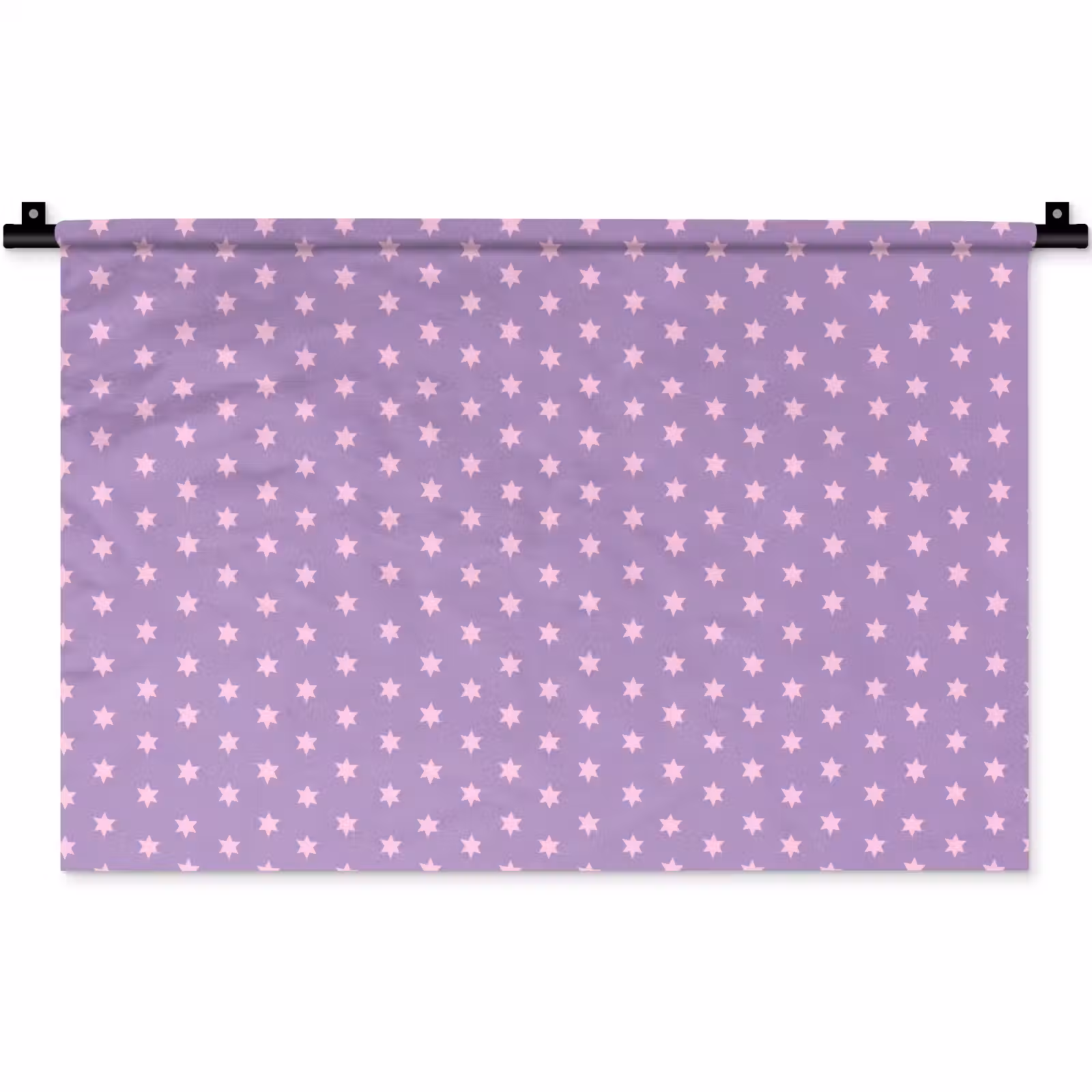 Wandteppich - Lila – Rosa – Sterne – Geometrisch – Muster — 1