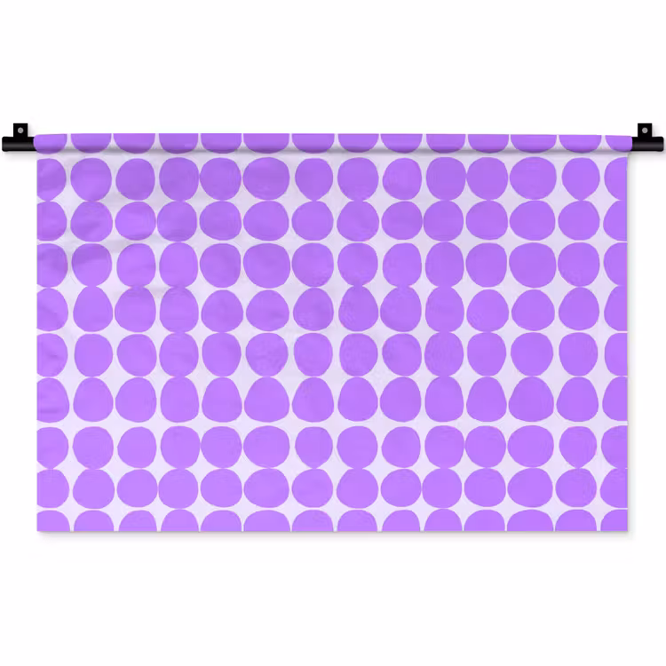 Wandteppich - Lila – Geometrisch – Punkte – Polka Dot – Muster — 1